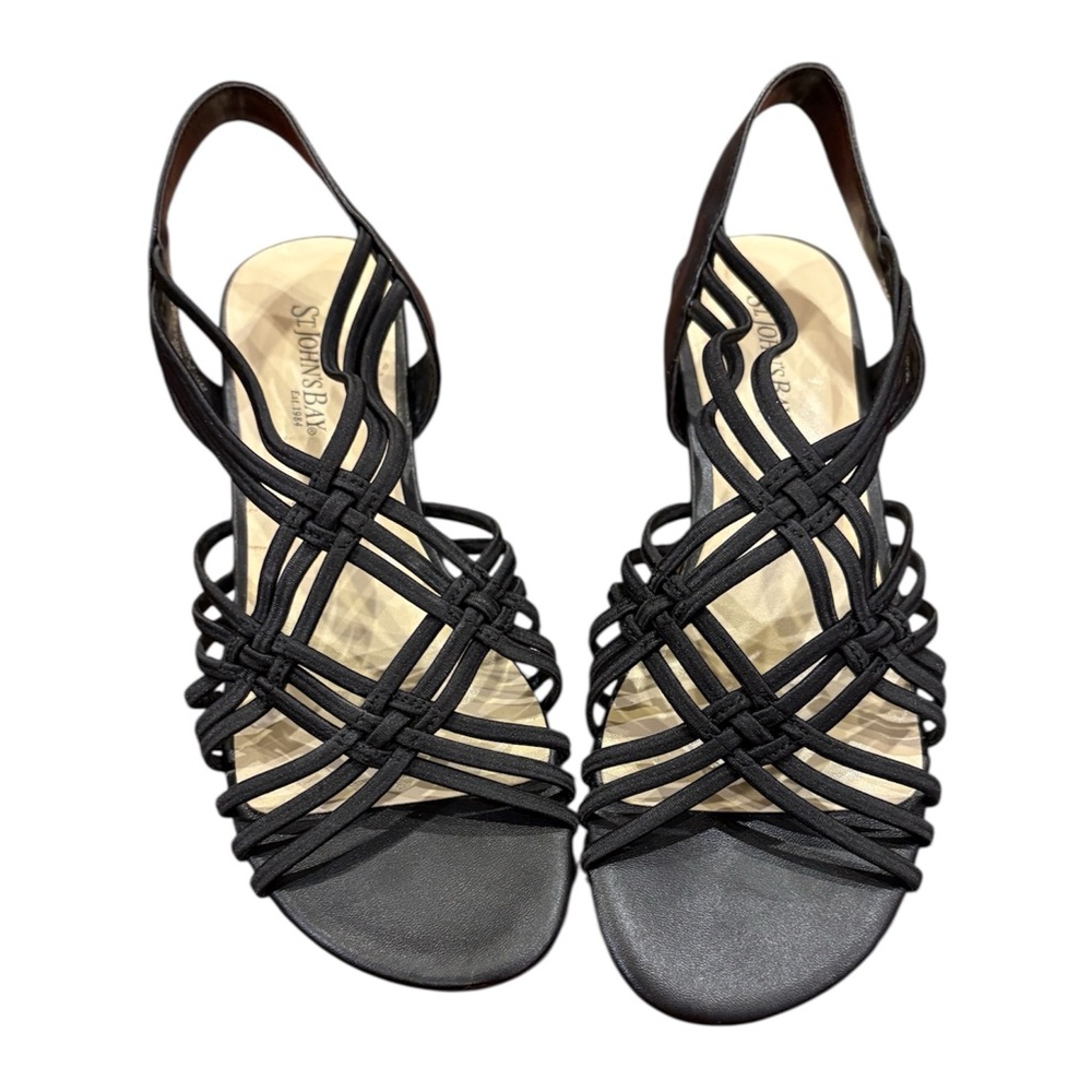 St. John’s Bay Black Strappy Sandals